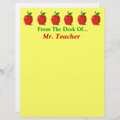 机から…りんごカスタム文房具 (正面/裏面)