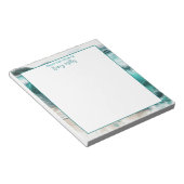 机から |パーソナライズされた海波 ノートパッド (アングル)