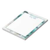 机から |パーソナライズされた海波 ノートパッド (回転)