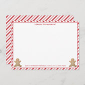 机から | ペパーミントストライプジンジャーブレッド シーズンカード (正面/裏面)