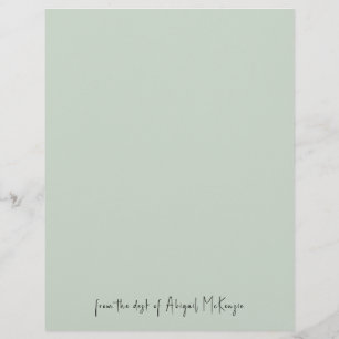 机から ミント レターヘッド