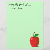 机から…リンゴ文房具 (正面)