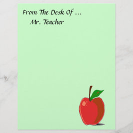 机から…リンゴ文房具