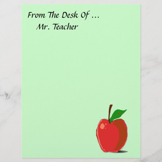 机から…リンゴ文房具 (正面)