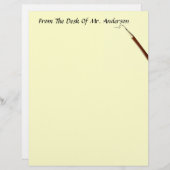 机から…レターヘッド文房具 (正面/裏面)