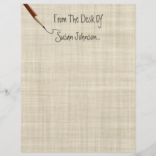 机から…レターヘッド文房具 (正面)