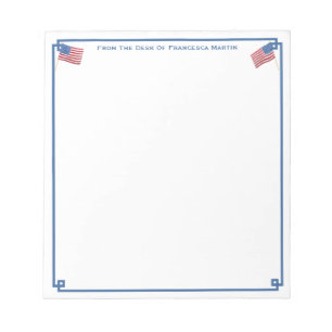 机から  全頭が切れる米パーソナライズされた人 ノートパッド