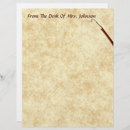 机から？羊皮紙 (正面/裏面)