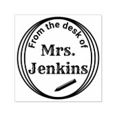 「机から」自己インクパーソナライズされたスタンプ セルフインキングスタンプ (デザイン)