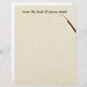 机から…鉛筆文房具を持つ (正面/裏面)