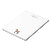 机から |馬エレガント馬馬名 ノートパッド (回転)