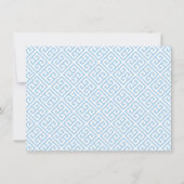 机から | Ginger Jar Blue Bowギリシャ鍵 ノートカード (裏面)