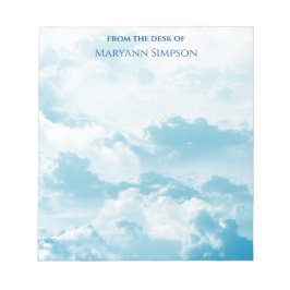 机かわいらしから青い空 ノートパッド