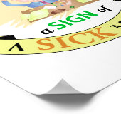 机が綺麗だと心が悪い ポスター (角)