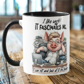 机のコーヒーマグを軽笑わされるくする マグカップ