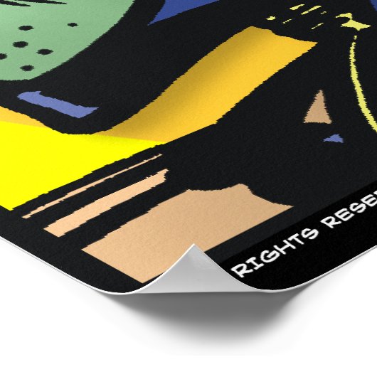 机の上の混乱 ポスター (角)