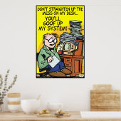 机の上の混乱 ポスター (キッチン)