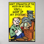 机の上の混乱 ポスター (正面)