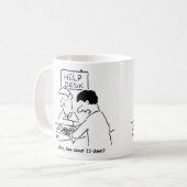 机の上頼でクロスワ救済ーの愛好家 コーヒーマグカップ (正面左)