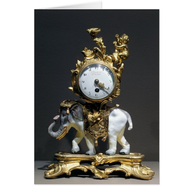 机の時計 (正面)