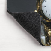 机の時計 マウスパッド (コーナー)