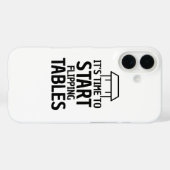 机をひっくり返すスマホケース Case-Mate iPhoneケース (裏面 (横))