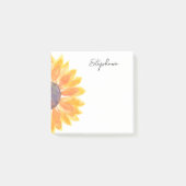 机カスタマイズのヒマワリ ポストイット (正面)