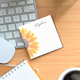 机カスタマイズのヒマワリ ポストイット