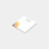 机パーソナライズされたからヒマワリ ポストイット (アングル)