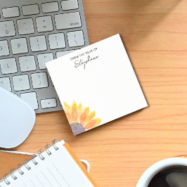 机パーソナライズされたからヒマワリ ポストイット