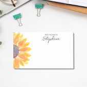 机パーソナライズされたからヒマワリ ポストイット