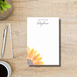 机パーソナライズされたからヒマワリ ポストイット