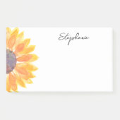 机パーソナライズされたからヒマワリ ポストイット (正面)