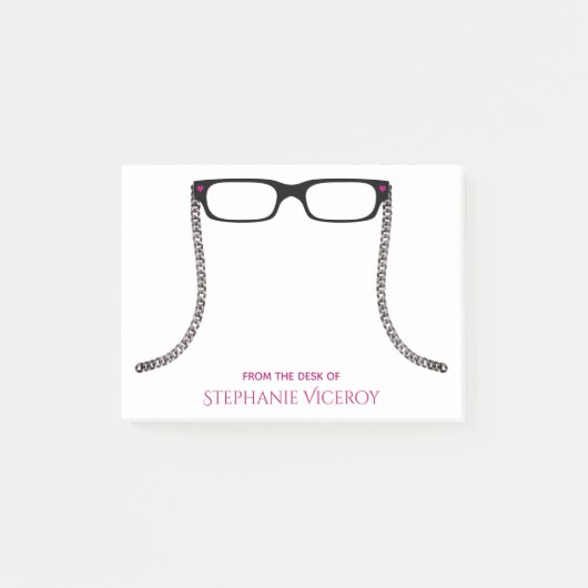 机フェミニンから可愛い ポストイット (正面)