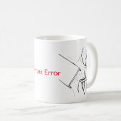 机フリップ人の文法エラープログラマーのコーヒー・マグ コーヒーマグカップ (正面右)
