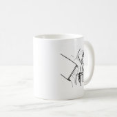 机フリップ激怒のミーム コーヒーマグカップ (正面右)