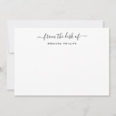 机モダンからの書道 ノートカード (正面)