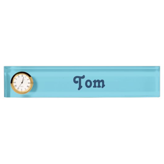 机用ネームプレート Tom デスクネームプレート (正面)