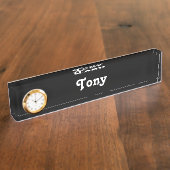 机用ネームプレート Tony デスクネームプレート (側面)