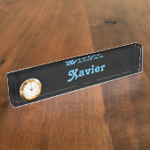 机用ネームプレート Xavier デスクネームプレート (側面)