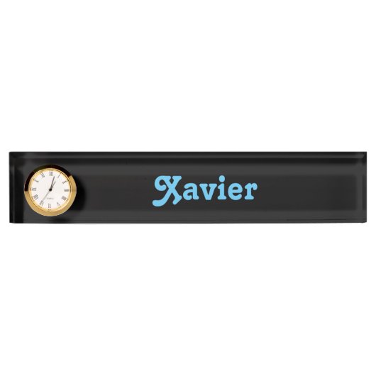 机用ネームプレート Xavier デスクネームプレート (正面)