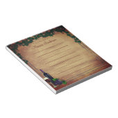 机素朴から結婚のブドウ園の丘 ノートパッド (アングル)