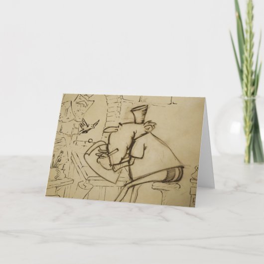 机-挨拶状(ブランク)のレオ カード (正面)