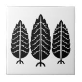 杉日本の三本 タイル (正面)