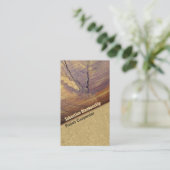 杉木結びクローズアップ写真大工 名刺 (スタンド正面)