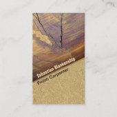 杉木結びクローズアップ写真大工 名刺 (正面)