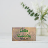 杉木結び写真 名刺 (スタンド正面)