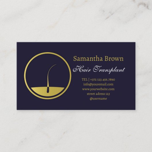 杉毛除去毛移植 名刺 (正面)