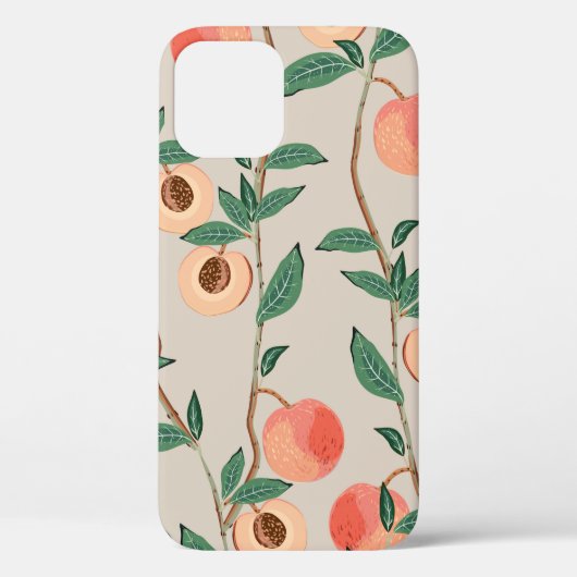 李に果葉実を施す桃の枝 Case-Mate iPhoneケース (裏面)
