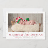 李メリール・クリスマス・ホリデー誕生発表 シーズンカード (正面)